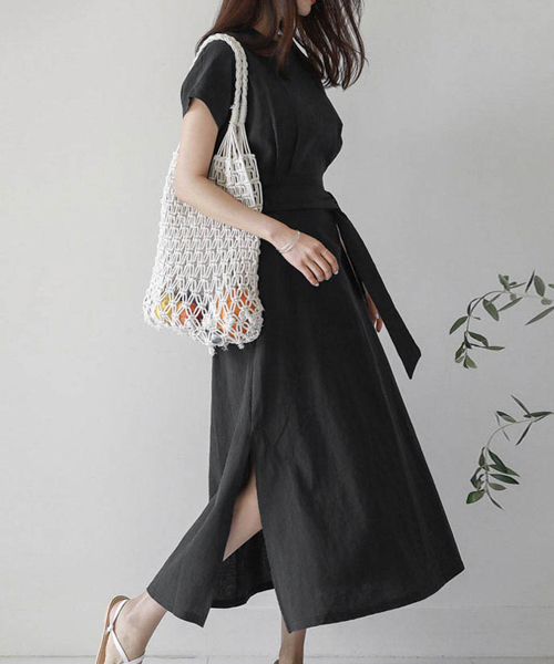 La Gemme ラジェム の サイドスリット入りワンピース ワンピース Wear