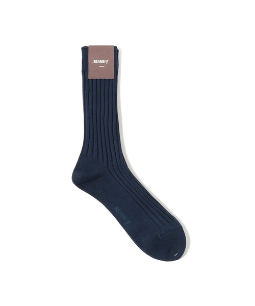 BEAMS F(ビームスエフ)の「BEAMS F / ダブルリブ ソックス(ソックス/靴下・メンズ・ブラック/ダークグリーン/ダークブラウン/グレー/オフホワイト/インディゴブルー/ワイン・ONE SIZE)」の16枚目の写真