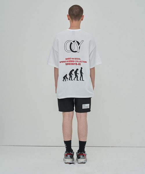 OY(オーワイ)の「ペイントTシャツ/カットソー(Tシャツ/カットソー・メンズ・ホワイト/ブラック・FREE)」の4枚目の写真