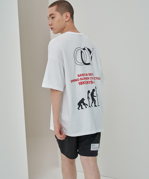OY(オーワイ)の「ペイントTシャツ/カットソー(Tシャツ/カットソー・メンズ・ホワイト/ブラック・FREE)」の6枚目の写真
