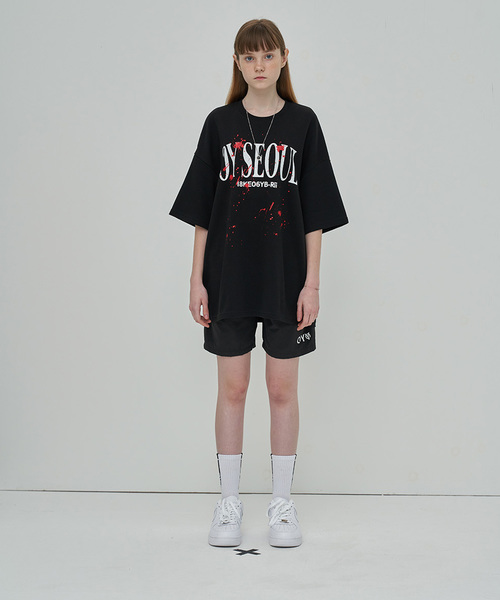 OY(オーワイ)の「ペイントTシャツ/カットソー(Tシャツ/カットソー・メンズ・ホワイト/ブラック・FREE)」の8枚目の写真