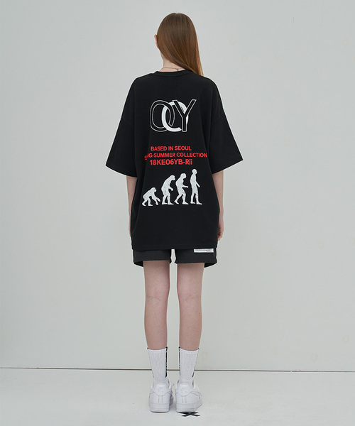 OY(オーワイ)の「ペイントTシャツ/カットソー(Tシャツ/カットソー・メンズ・ホワイト/ブラック・FREE)」の10枚目の写真