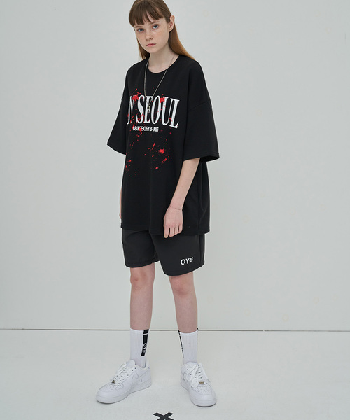 OY(オーワイ)の「ペイントTシャツ/カットソー(Tシャツ/カットソー・メンズ・ホワイト/ブラック・FREE)」の11枚目の写真