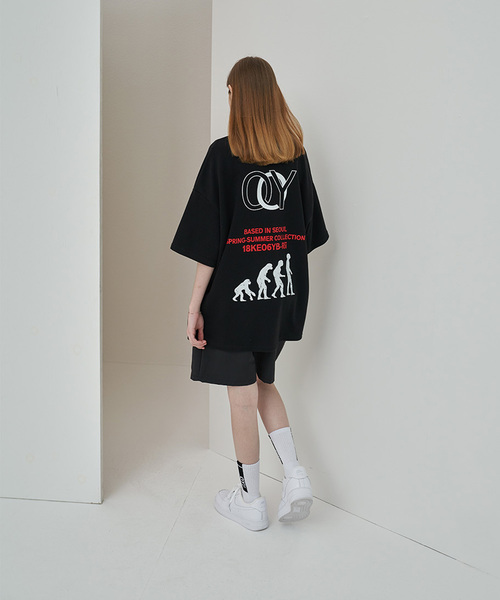 OY(オーワイ)の「ペイントTシャツ/カットソー(Tシャツ/カットソー・メンズ・ホワイト/ブラック・FREE)」の13枚目の写真