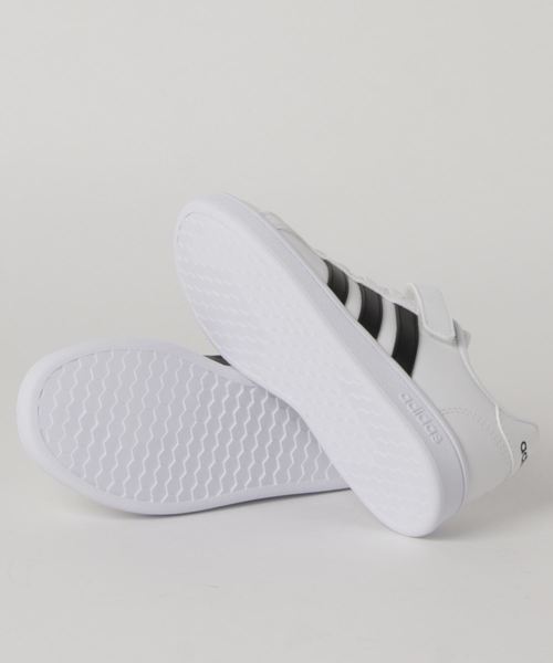 adidas(アディダス)の「GRANDCOURT C EF0109 フットウェアホワイト(スニーカー・キッズ・ホワイト・17.0cm/18.0cm/19.0cm/20.0cm/21.0cm)」の3枚目の写真