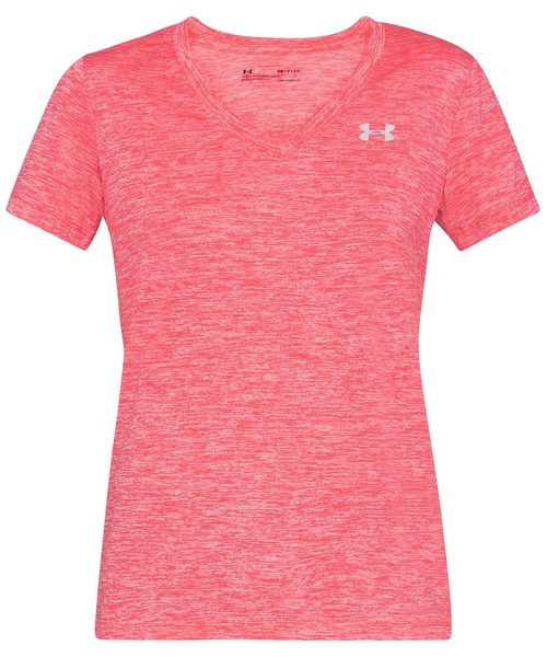 UNDER ARMOUR（アンダーアーマー）の「レディーストレーニングTシャツ / テック ショートスリーブ V ネック ツイスト（Tシャツ/カットソー・レディース・ピンク系その他/霜降りグレー/ブラック×シルバー・SM/XL/LG/MD）」の13枚目の写真