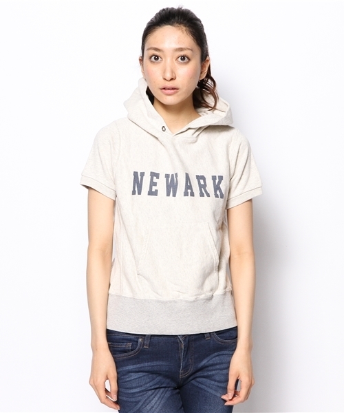 CIAOPANIC（チャオパニック）の「【Ciaopanic】ロゴ半袖フードTEE（パーカー・レディース・アイボリー/グレー/ネイビー・FREE）」の6枚目の写真