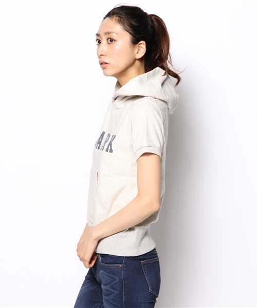 CIAOPANIC（チャオパニック）の「【Ciaopanic】ロゴ半袖フードTEE（パーカー・レディース・アイボリー/グレー/ネイビー・FREE）」の5枚目の写真