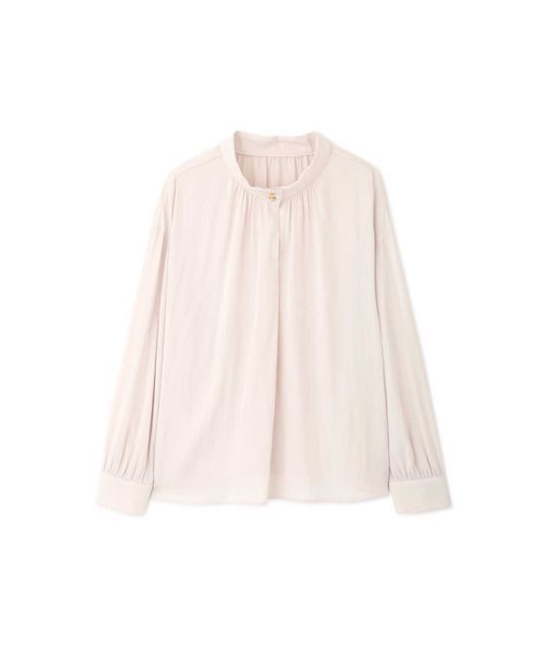 NATURAL BEAUTY BASIC（ナチュラルビューティーベーシック）の「ヴィンテージサテンギャザーブラウス（シャツ/ブラウス・レディース・ネイビー/オフホワイト/ピンク/ピンク系その他5・SMALL/MEDIUM）」の18枚目の写真