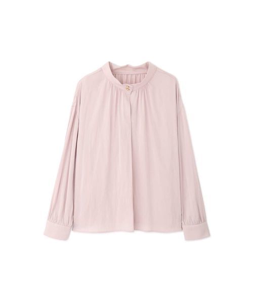 NATURAL BEAUTY BASIC（ナチュラルビューティーベーシック）の「ヴィンテージサテンギャザーブラウス（シャツ/ブラウス・レディース・ネイビー/オフホワイト/ピンク/ピンク系その他5・SMALL/MEDIUM）」の20枚目の写真