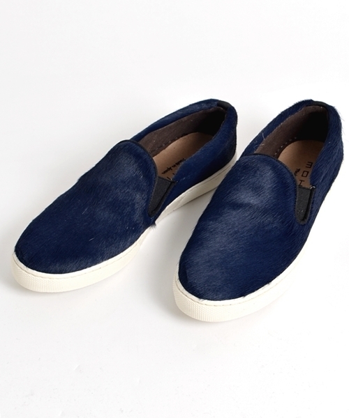 MOHI(モヒ)の「【otonaMUSE 12月号掲載】MOHI:スリッポン◇(スニーカー・レディース・ホワイト/ネイビー/レオパード・36/37/38)」の2枚目の写真