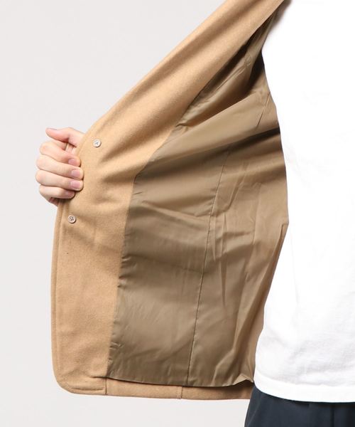 Beno（ビーノ）の「ソフトメルトン ベーシック テーラードジャケット（テーラードジャケット・メンズ・チャコールグレー/ブラック/ネイビー/ライトベージュ/グレー系その他2/グレー系その他・LL/M/L）」の22枚目の写真