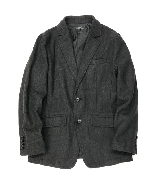 Beno（ビーノ）の「ソフトメルトン ベーシック テーラードジャケット（テーラードジャケット・メンズ・チャコールグレー/ブラック/ネイビー/ライトベージュ/グレー系その他2/グレー系その他・LL/M/L）」の3枚目の写真