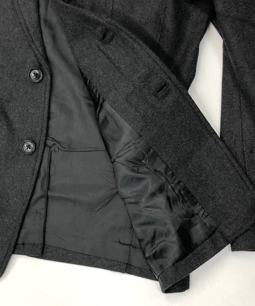 Beno（ビーノ）の「ソフトメルトン ベーシック テーラードジャケット（テーラードジャケット・メンズ・チャコールグレー/ブラック/ネイビー/ライトベージュ/グレー系その他2/グレー系その他・LL/M/L）」の7枚目の写真