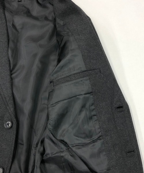 Beno（ビーノ）の「ソフトメルトン ベーシック テーラードジャケット（テーラードジャケット・メンズ・チャコールグレー/ブラック/ネイビー/ライトベージュ/グレー系その他2/グレー系その他・LL/M/L）」の8枚目の写真