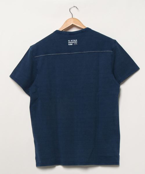 G-STAR（ジースター）の「Indigo RAW Embro GR Pocket T-Shirt（Tシャツ/カットソー・メンズ・インディゴブルー・SMALL/MEDIUM/LARGE/X-LARGE/X-SMALL/XX-SMALL）」の8枚目の写真