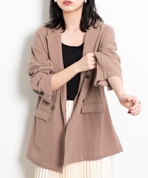 Aunt Marie's | AUNT MARIE'S リネンルーズダブルボタンジャケット / セットアップ(テーラードジャケット)