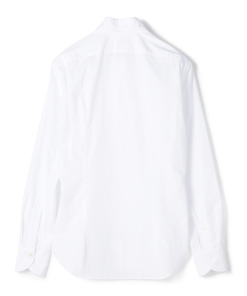 GIANNETTO（ジャンネット）の「GIANNETTO / ポプリンホリゾンタルカラーカジュアルシャツ（シャツ/ブラウス・メンズ・ホワイト/ネイビー/ブラウン・LARGE/MEDIUM/SMALL）」の4枚目の写真