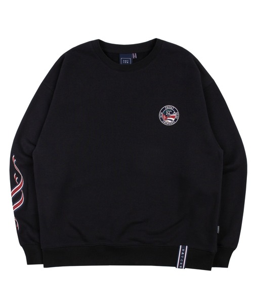 ROMANTIC CROWN(ロマンティッククラウン)の「『ROMANTIC CROWN』CEREMONY TAPE SWEAT SHIRT / ロマンティッククラウン セレモニー テープ スウェットシャツ(スウェット・メンズ・アイボリー/グレー/ブラック・LARGE/SMALL/X-LARGE/MEDIUM)」の4枚目の写真
