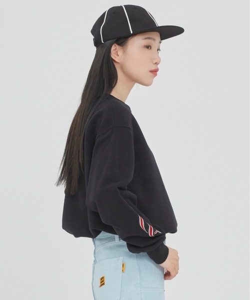 ROMANTIC CROWN(ロマンティッククラウン)の「『ROMANTIC CROWN』CEREMONY TAPE SWEAT SHIRT / ロマンティッククラウン セレモニー テープ スウェットシャツ(スウェット・メンズ・アイボリー/グレー/ブラック・LARGE/SMALL/X-LARGE/MEDIUM)」の8枚目の写真
