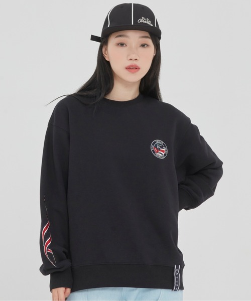ROMANTIC CROWN(ロマンティッククラウン)の「『ROMANTIC CROWN』CEREMONY TAPE SWEAT SHIRT / ロマンティッククラウン セレモニー テープ スウェットシャツ(スウェット・メンズ・アイボリー/グレー/ブラック・LARGE/SMALL/X-LARGE/MEDIUM)」の10枚目の写真