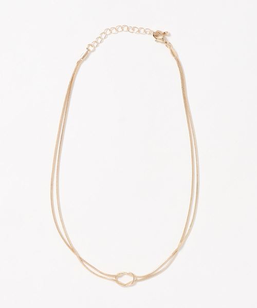 AMERICAN HOLIC（アメリカンホリック）の「2連チェーンネックレス（ネックレス・レディース・シルバー/ゴールド・FREE）」の2枚目の写真