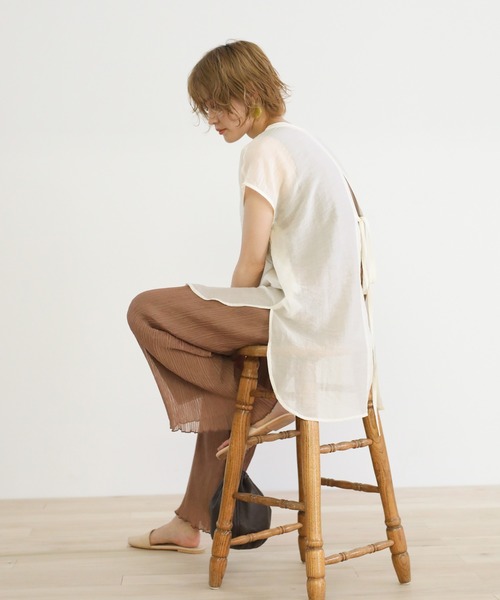 select MOCA（セレクトモカ）の「シアーバックリボンブラウス（シャツ/ブラウス・レディース・アイボリー/ミント/ラベンダー・FREE）」の19枚目の写真