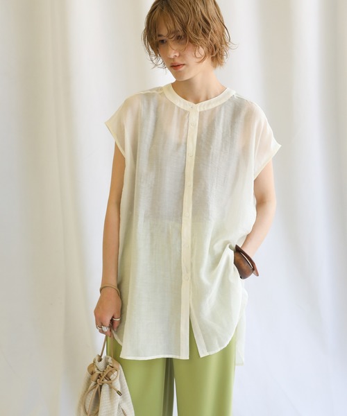 select MOCA（セレクトモカ）の「シアーバックリボンブラウス（シャツ/ブラウス・レディース・アイボリー/ミント/ラベンダー・FREE）」の20枚目の写真