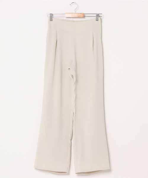 Culture Medium（カルチャーミディアム）の「ジョーゼットストレートパンツ（その他パンツ・レディース・ライトベージュ/ベージュ/ピンク/オリーブ/ライトグレー・FREE）」の4枚目の写真