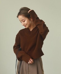 トゥデイフルTODAYFUL☆ウォッシュドVネックニット TODAYFUL（トゥデイフル）の「ウォッシュドVネックニット（ニット