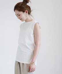 AMERICAN HOLIC | ノースリーブ裾スリットカットプルオーバー1(Tシャツ/カットソー)