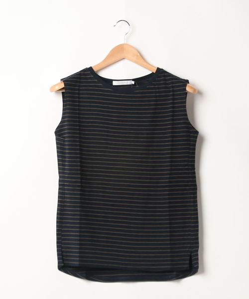 AMERICAN HOLIC（アメリカンホリック）の「ノースリーブ裾スリットカットプルオーバー1（Tシャツ/カットソー・レディース・オフホワイト/ピンク/ブルー系その他2/ブラック系その他4/グリーン/マルチ・M/L）」の11枚目の写真