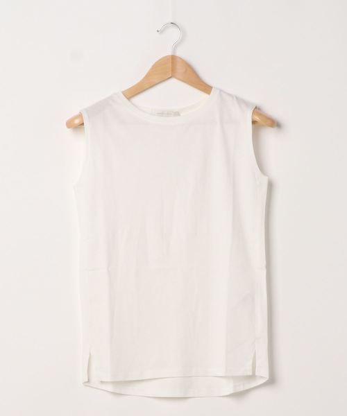 AMERICAN HOLIC（アメリカンホリック）の「ノースリーブ裾スリットカットプルオーバー1（Tシャツ/カットソー・レディース・オフホワイト/ピンク/ブルー系その他2/ブラック系その他4/グリーン/マルチ・M/L）」の13枚目の写真