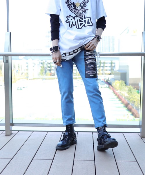 AFYF BASIC OVSIZE SKINNY DENIM PATCH/デニムオーバーサイズ