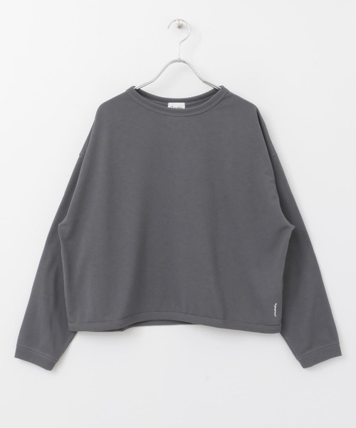 GYMPHLEX（ジムフレックス）の「GYMPHLEX　policott カットソー（Tシャツ/カットソー・レディース・アイボリー/ブラウン/ダークグレー・14）」の3枚目の写真