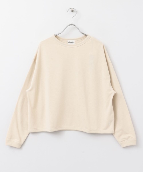 GYMPHLEX（ジムフレックス）の「GYMPHLEX　policott カットソー（Tシャツ/カットソー・レディース・アイボリー/ブラウン/ダークグレー・14）」の4枚目の写真