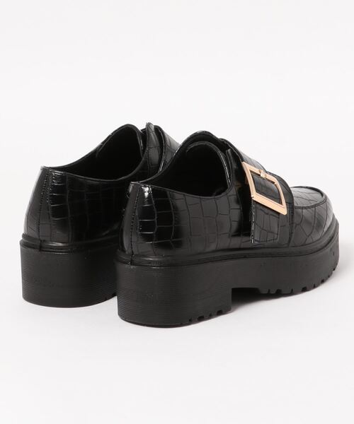 SpRay（スプレイ）の「バックル付厚底ローファー（ドレスシューズ・レディース・ブラック/ブラック系その他/ブラウン系その他/ブラック系その他2・SMALL/MEDIUM/LARGE/X-LARGE）」の5枚目の写真