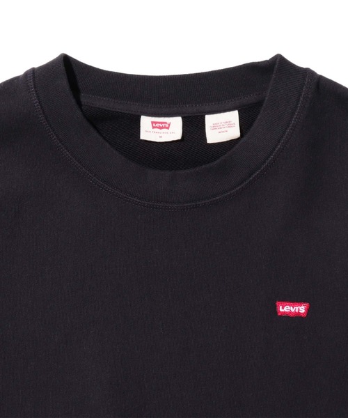 Levi's（リーバイス）の「Levi's/リーバイス STANDARD クルーネックスウェット CAVIAR（スウェット・レディース・ブラック・M/S/XS）」の4枚目の写真