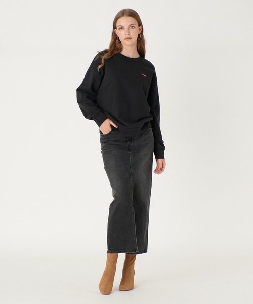 Levi's（リーバイス）の「Levi's/リーバイス STANDARD クルーネックスウェット CAVIAR（スウェット・レディース・ブラック・M/S/XS）」の21枚目の写真