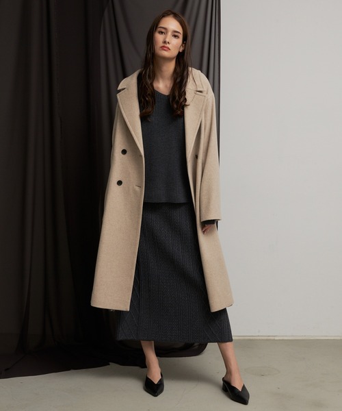 TONAL（トーナル）の「メルトンダブルコート（ダウンジャケット/コート  
