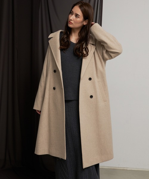 TONAL（トーナル）の「メルトンダブルコート（ダウンジャケット/コート  