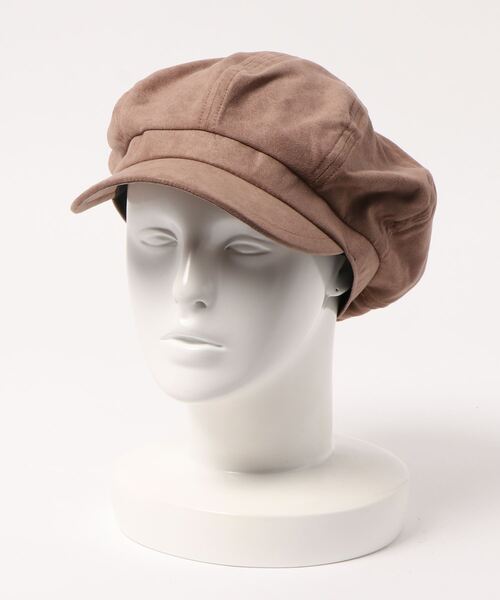 earth music&ecology（アースミュージックアンドエコロジー）の「フェイクスウェードキャスケット ＊（キャスケット・レディース・ブラック/ベージュ/ボルドー/モカ・FREE）」の5枚目の写真