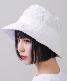 かわいい♡青い花柄レースハット かわいい♡青い花柄レースハット