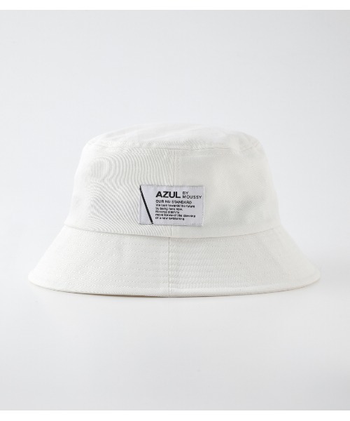 AZUL by moussy(アズールバイマウジー)の「AZUL LOGO BUCKET HAT/AZULロゴバケットハット(ハット・メンズ・ブラック/オフホワイト・FREE)」の8枚目の写真