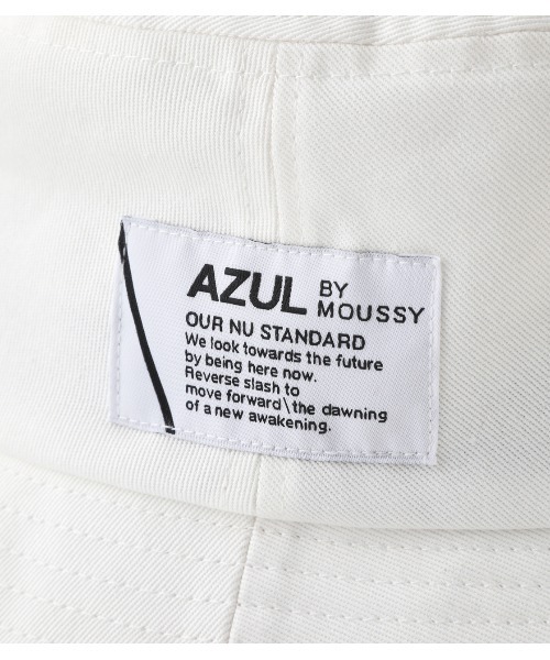AZUL by moussy(アズールバイマウジー)の「AZUL LOGO BUCKET HAT/AZULロゴバケットハット(ハット・メンズ・ブラック/オフホワイト・FREE)」の11枚目の写真