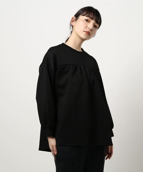 KOBE LETTUCE（コウベレタス）の「ギャザー切り替えダンボールプルオーバー（その他トップス・レディース・ライトベージュ/ブラック/ラベンダー・FREE）」の14枚目の写真