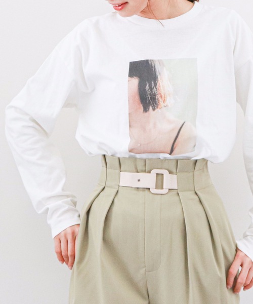 archives(アルシーヴ)の「アソートプリントロンTee(Tシャツ/カットソー・レディース・その他2/ピンク/シルバーグレー/その他1・MEDIUM)」の2枚目の写真