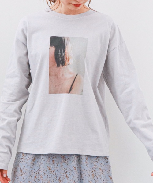 archives(アルシーヴ)の「アソートプリントロンTee(Tシャツ/カットソー・レディース・その他2/ピンク/シルバーグレー/その他1・MEDIUM)」の3枚目の写真