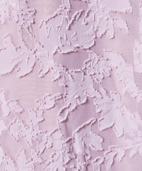 natural couture（ナチュラルクチュール）の「シアージャガード胸くしゅレディワンピース（ワンピース・レディース・アイボリー/ブラック/ピンク・FREE）」の17枚目の写真
