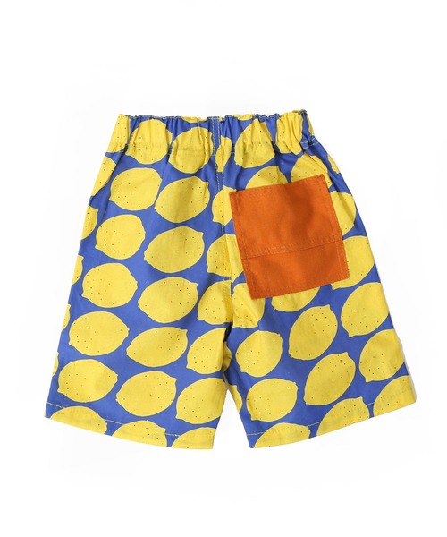 DILASH(ディラッシュ)の「レモン総柄PTハーフパンツ(4.5分丈)(その他パンツ・キッズ・グレー/ブルー・120/110/130/80/90/100/140)」の6枚目の写真